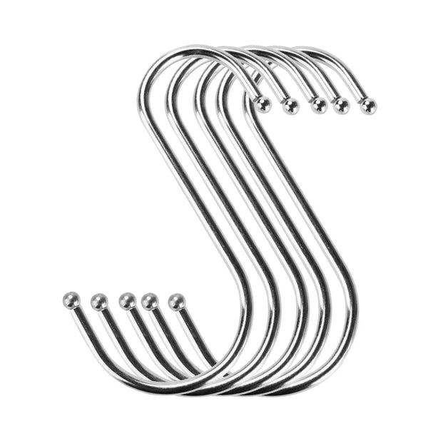 Stainless Steel S-Hook Set (5pcs)