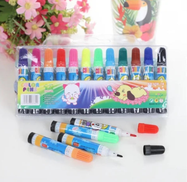 Evereflow 12pcs Vibrant Color Pens