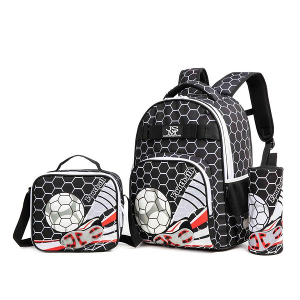 School Bag With Lunch Bag And Pencil Case Set Of 3 Pcs - Jasminestar