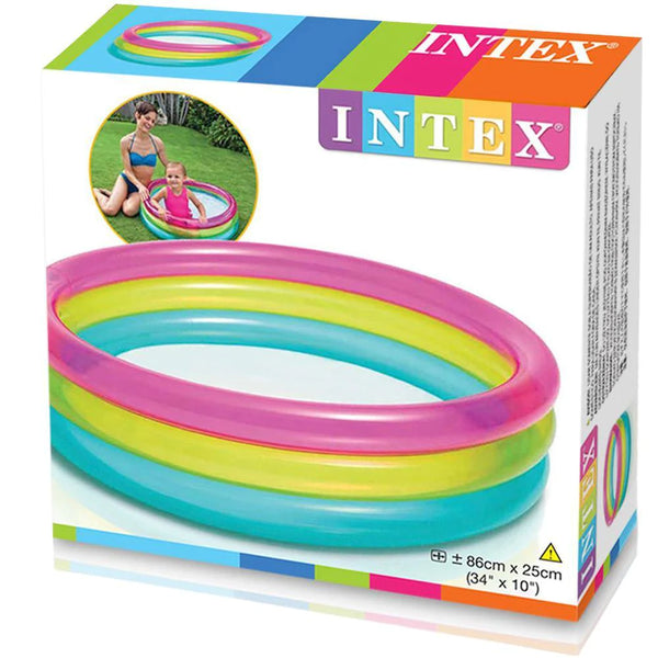 Intex rainbow inflatable baby pool 57104NP 86 x 25 cm