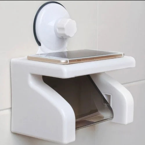 Tissue paper holder magic suction cup