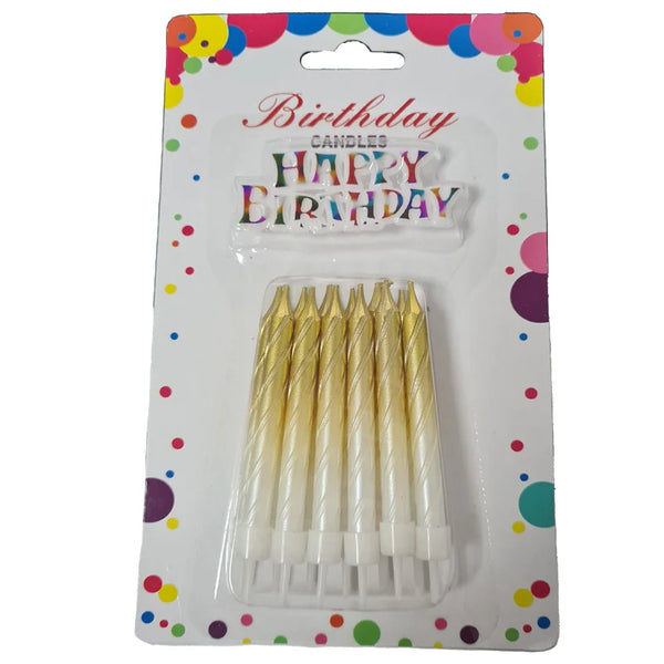 Bright Birthday Candles 12pcs