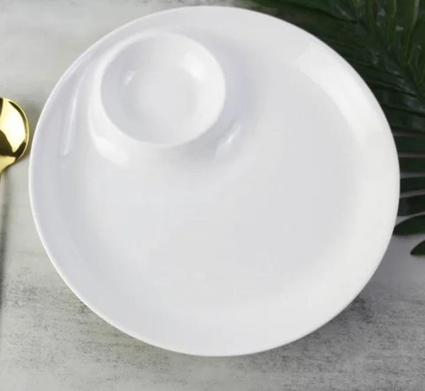 30 cm Porcelain Bowl with Sauce