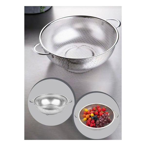 Stainless Steel Strainer - 17cm with Handles