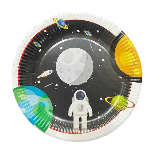 Astronaut paper plate 23 cm 8 pcs
