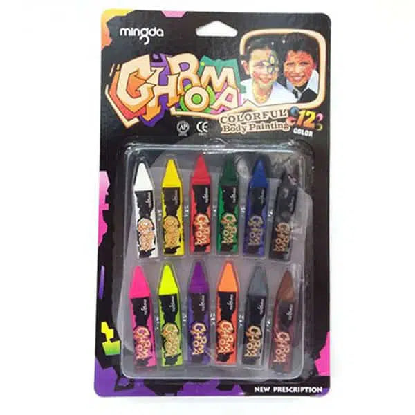 Colorful 12pcs Body Paint Set