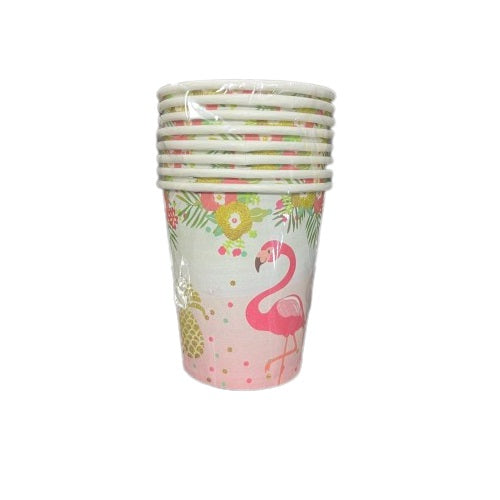 Flamingo paper cup 8 pcs