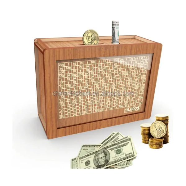 Wooden Coin Bank