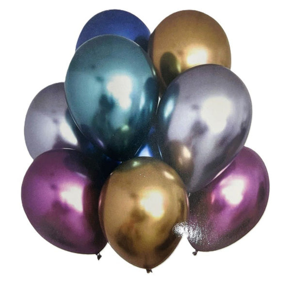 Chrome Balloons - 8 Pcs Set