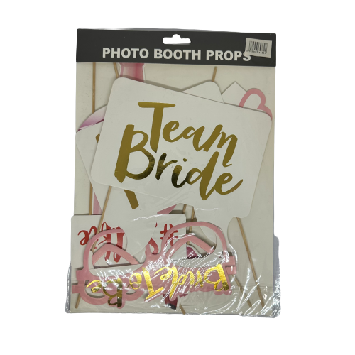 Team Bride Photo Booth Props 10 pcs