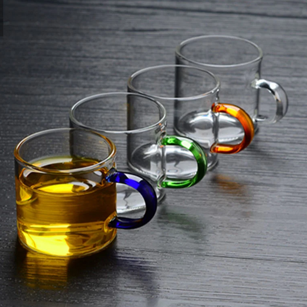 Colorful Handle Coffee Cup Set - 6pcs