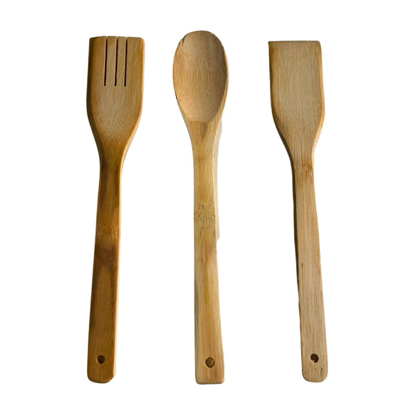 Bamboo kitchen spoon *3