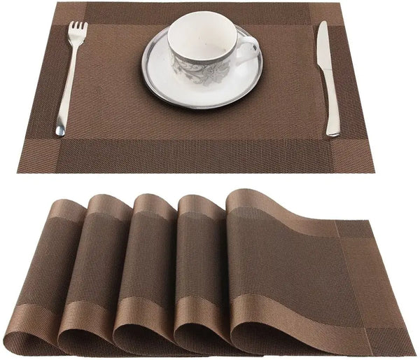 Pvc place mats 6pcs