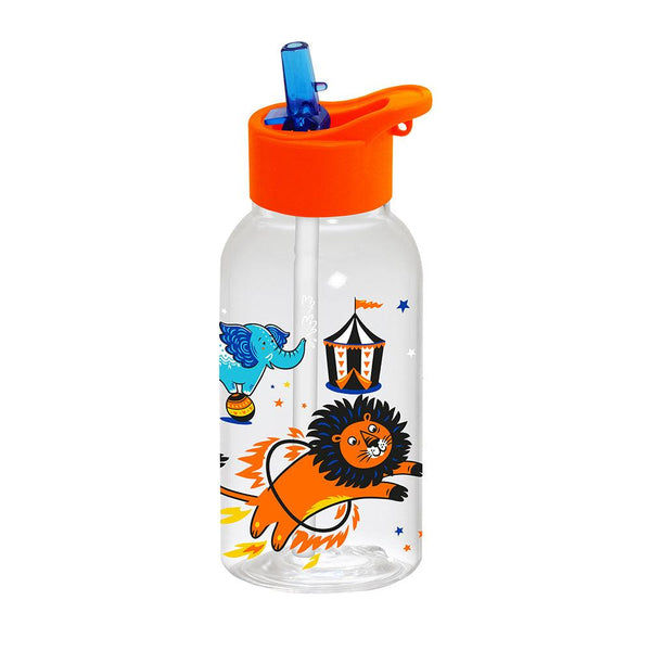 Herevin Decorated Water Bottle With Straw 460 ml