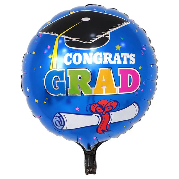 Graduation round shape foil balloon 18 inch