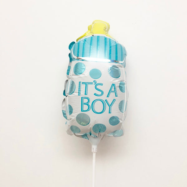 Feeding bottle shape small balloon 14" with stick