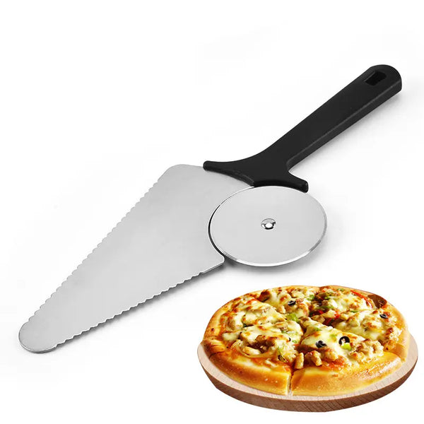 Pizza server and cutter