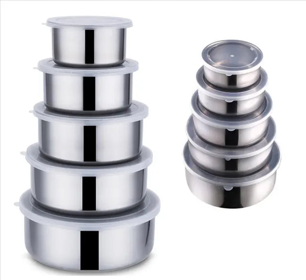 Stainless steel food containers 5 pcs