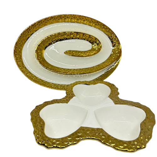 Porcelain dish set 2 pcs