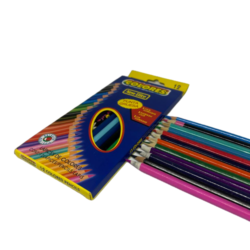 Colorful pencils 12 colors