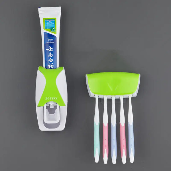 Automatic toothpaste squeezing device